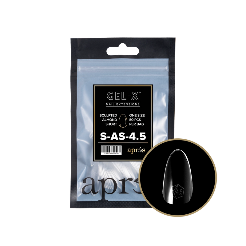 Aprés Gel-X® Sculpted Almond Short Refill Bag (50pcs/pack)