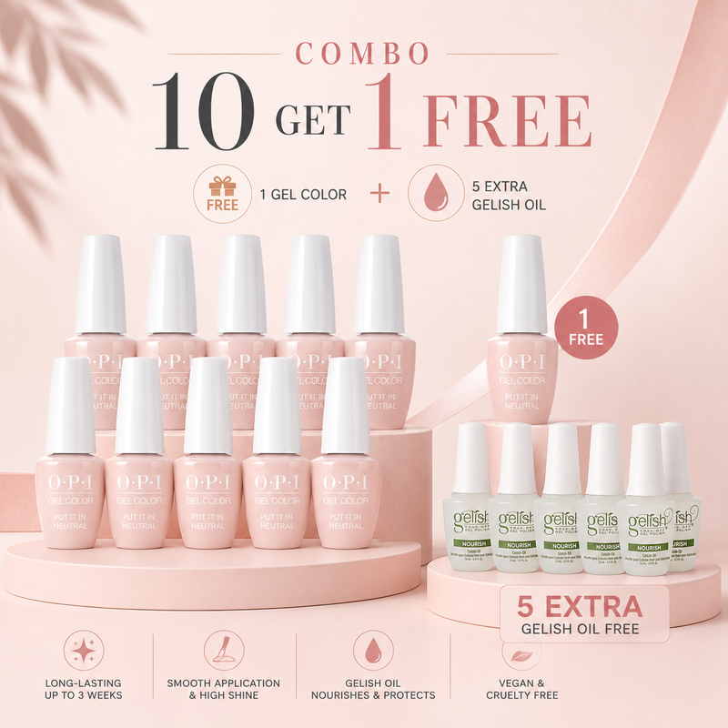 OPI Gel Color GC T65 ĐẶT Ở MỨC TRUNG TÍNH (Mua 10 Tặng 1 + Tặng thêm 5 Dầu dưỡng)