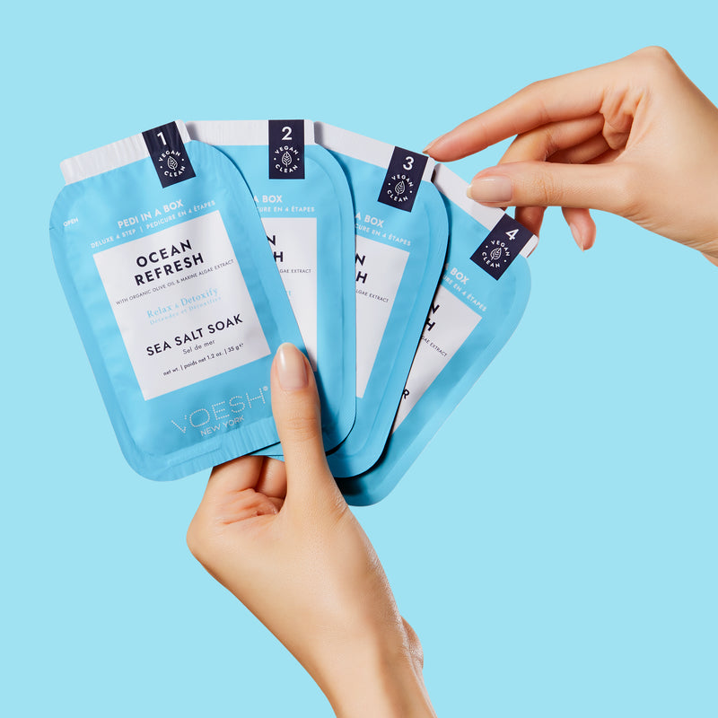 Voesh - Pedi in a Box 4 Steps Ocean Refresh (box/50pcs)