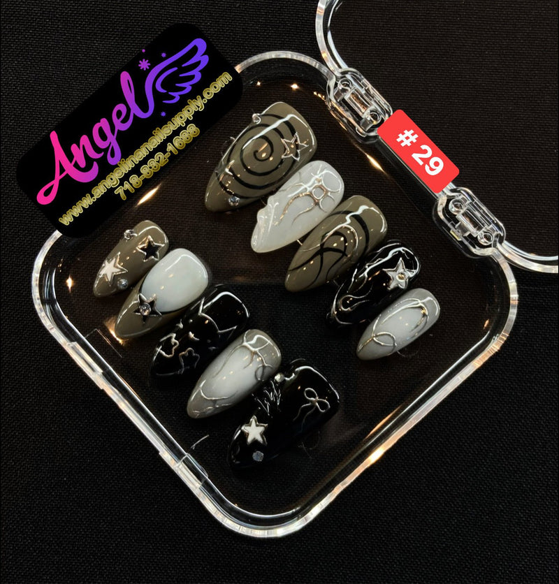 Angelina Handmade Custom Press-On | 001-029 - Angelina Nail Supply NYC