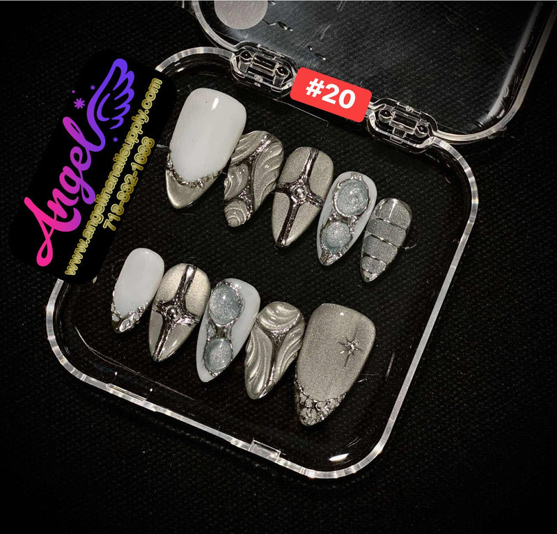 Angelina Handmade Custom Press-On | 001-029 - Angelina Nail Supply NYC