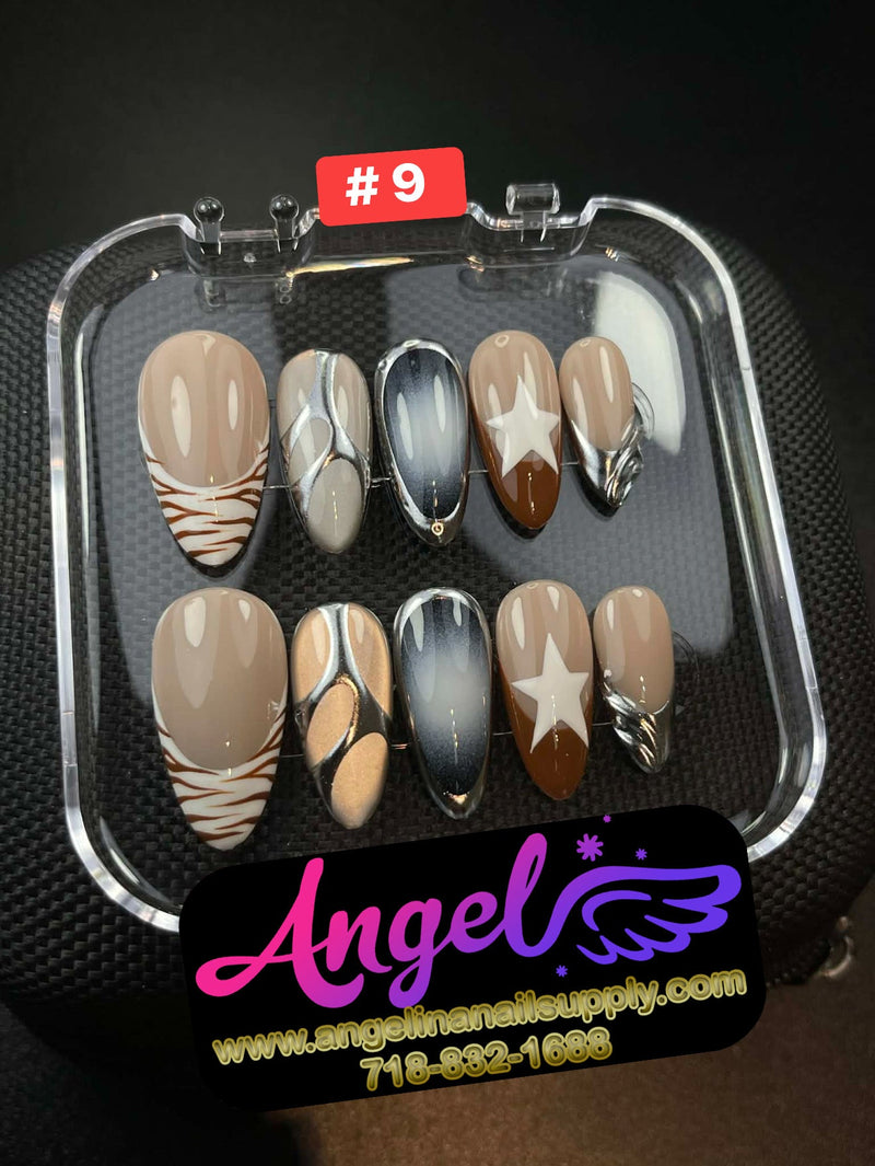 Angelina Handmade Custom Press-On | 001-029 - Angelina Nail Supply NYC