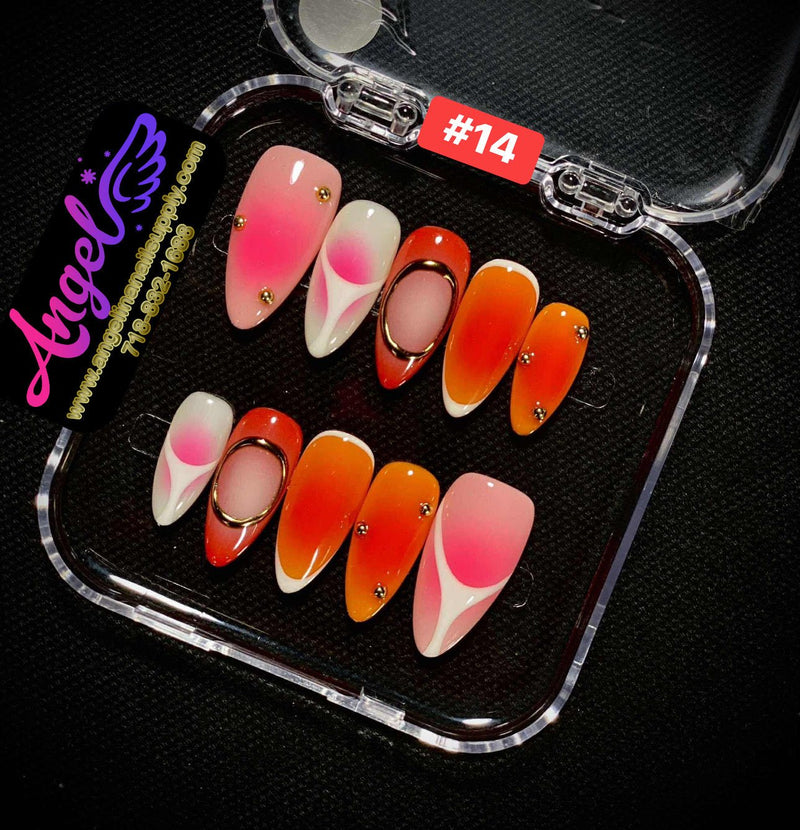 Angelina Handmade Custom Press-On | 001-029 - Angelina Nail Supply NYC