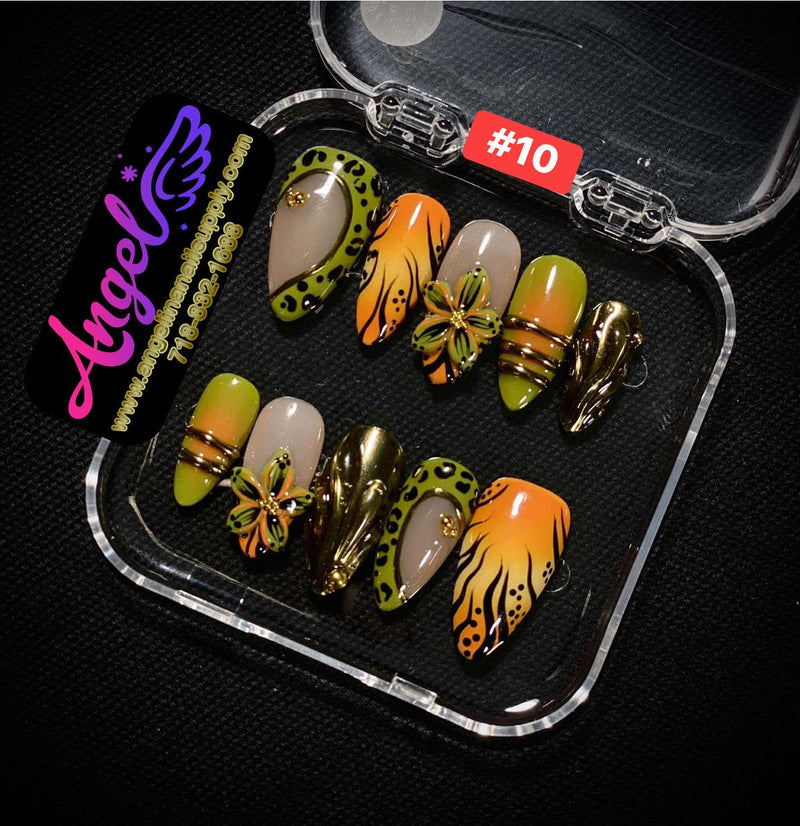 Angelina Handmade Custom Press-On | 001-029 - Angelina Nail Supply NYC