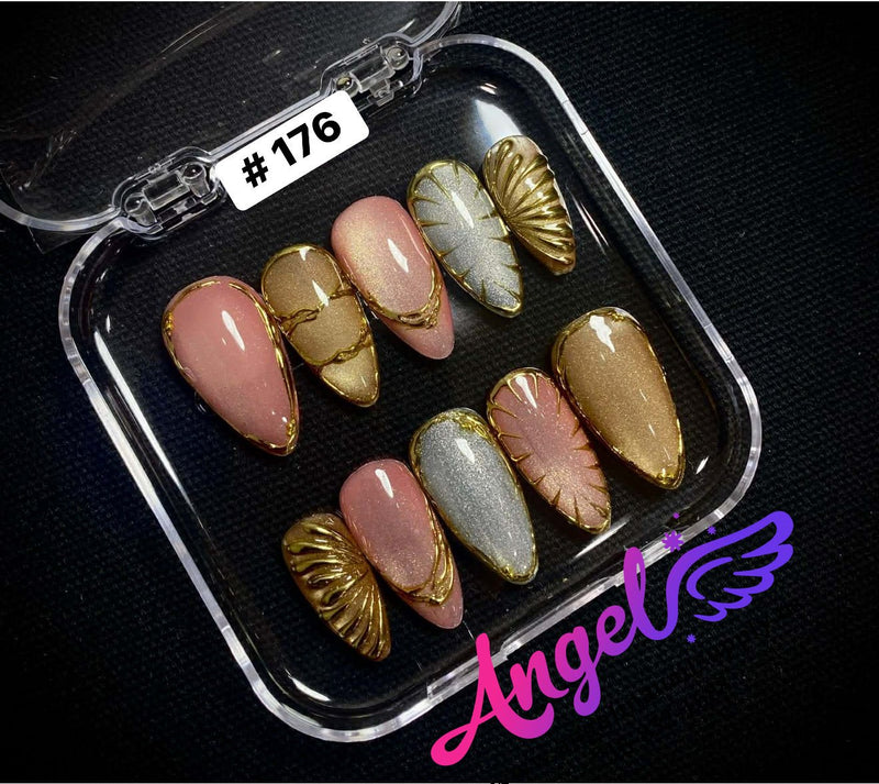 Angelina Handmade Custom Press-On | 150-179 - Angelina Nail Supply NYC