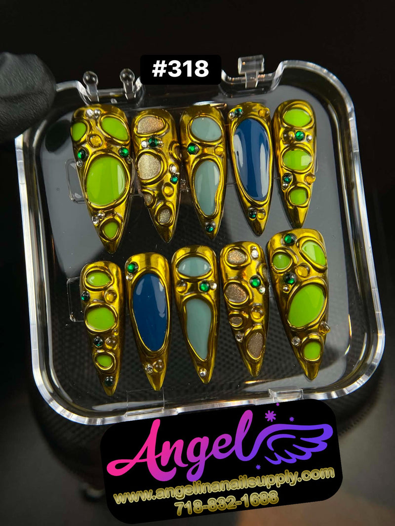 Angelina Handmade Custom Press-On | 300-329 - Angelina Nail Supply NYC