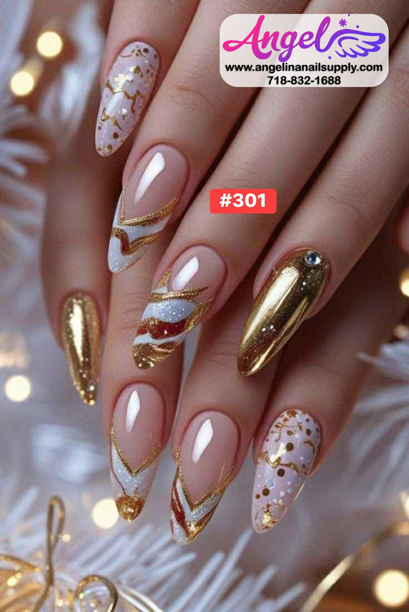 Angelina Handmade Custom Press-On | 300-329 - Angelina Nail Supply NYC