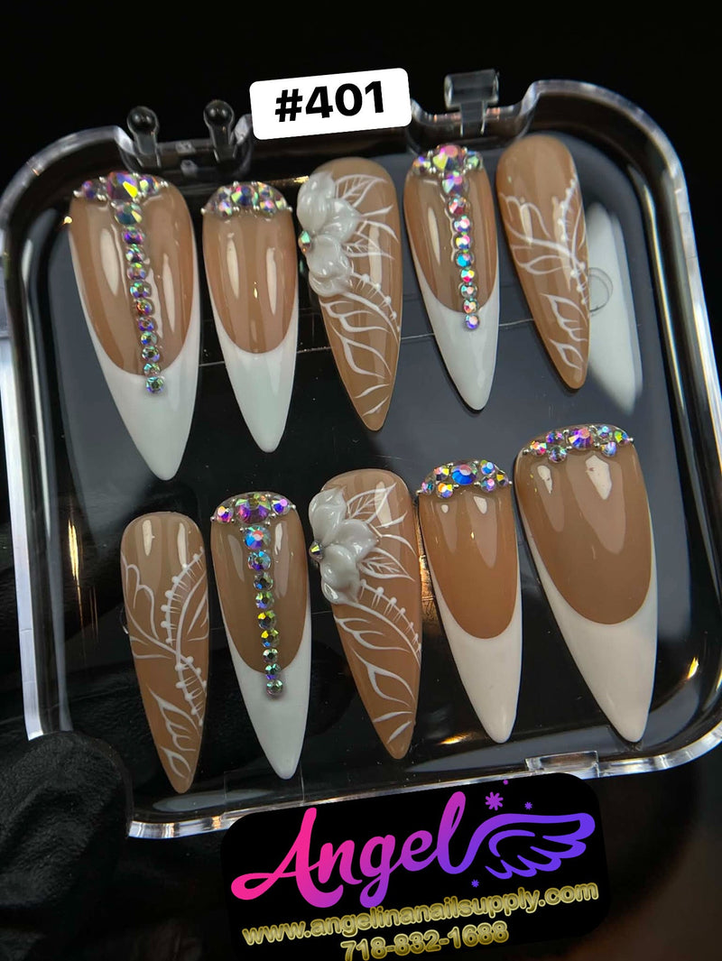 Angelina Handmade Custom Press-On | 390-419 - Angelina Nail Supply NYC