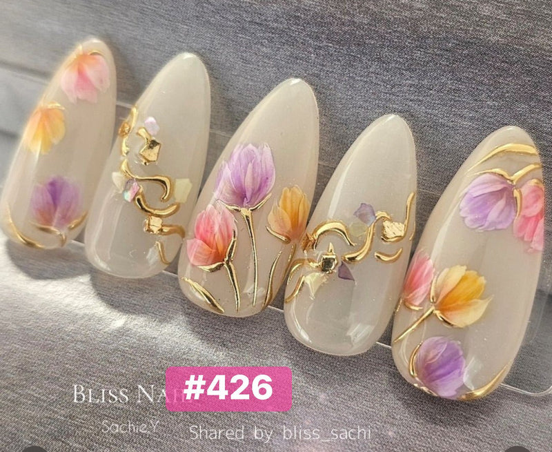 Angelina Handmade Custom Press-On | 420-449 - Angelina Nail Supply NYC