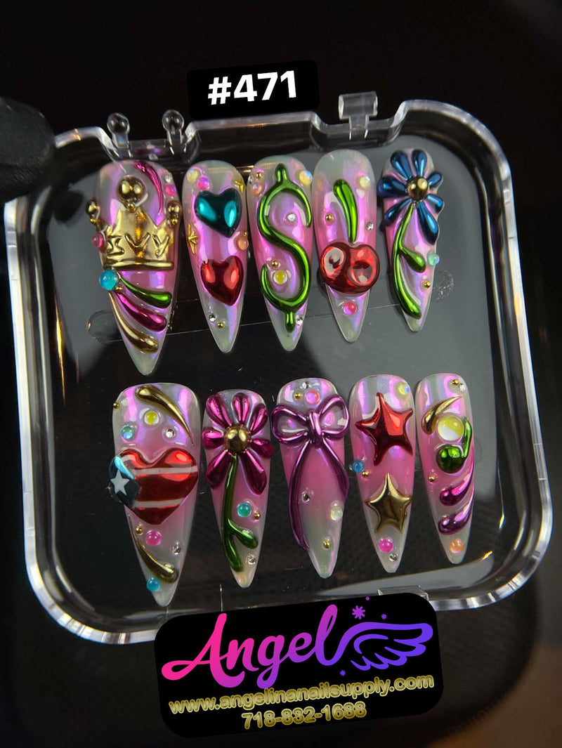 Angelina Handmade Custom Press-On | 450-479 - Angelina Nail Supply NYC