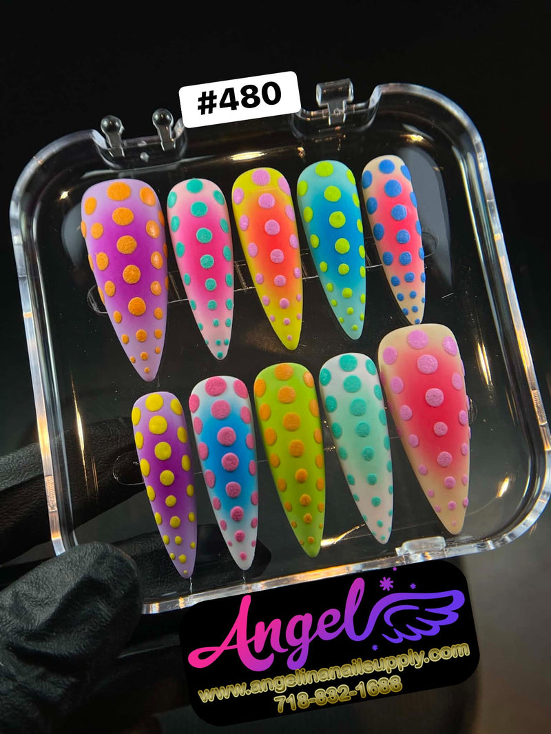 Angelina Handmade Custom Press-On | 480-509 - Angelina Nail Supply NYC