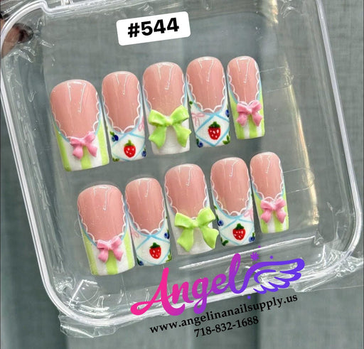 Angelina Handmade Custom Press-On 544 - Angelina Nail Supply NYC