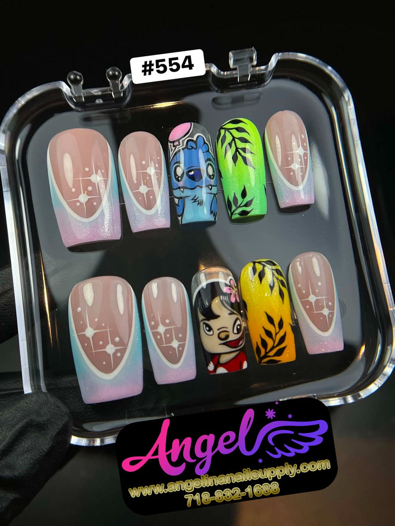 Angelina Handmade Custom Press-On 554 - Angelina Nail Supply NYC