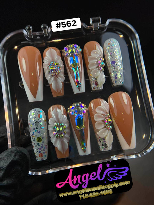 Angelina Handmade Custom Press-On 562 - Angelina Nail Supply NYC
