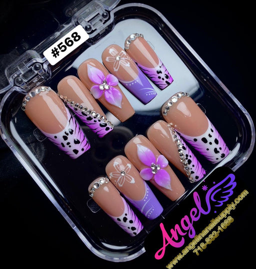 Angelina Handmade Custom Press-On 568 - Angelina Nail Supply NYC