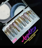 Angelina Handmade Custom Press-On | Long Nail Design 030-059 - Angelina Nail Supply NYC