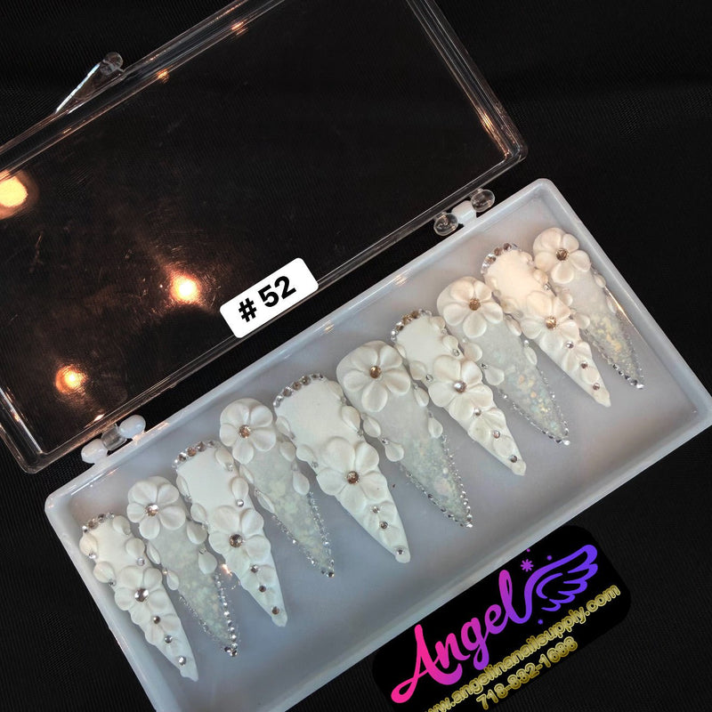 Angelina Handmade Custom Press-On | Long Nail Design 030-059 - Angelina Nail Supply NYC