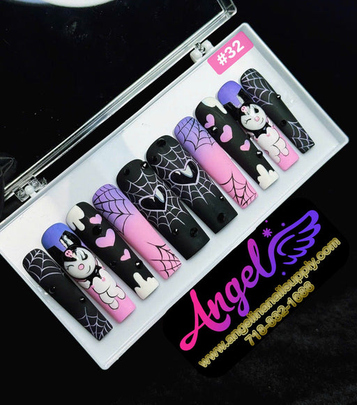 Angelina Handmade Custom Press-On | Long Nail Design 030-059 - Angelina Nail Supply NYC