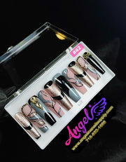 Angelina Handmade Custom Press-On | Long Nail Design 030-059 - Angelina Nail Supply NYC