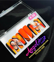 Angelina Handmade Custom Press-On | Long Nail Design 030-059 - Angelina Nail Supply NYC