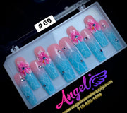 Angelina Handmade Custom Press-On | Long Nail Design 060-089 - Angelina Nail Supply NYC
