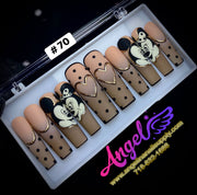 Angelina Handmade Custom Press-On | Long Nail Design 060-089 - Angelina Nail Supply NYC