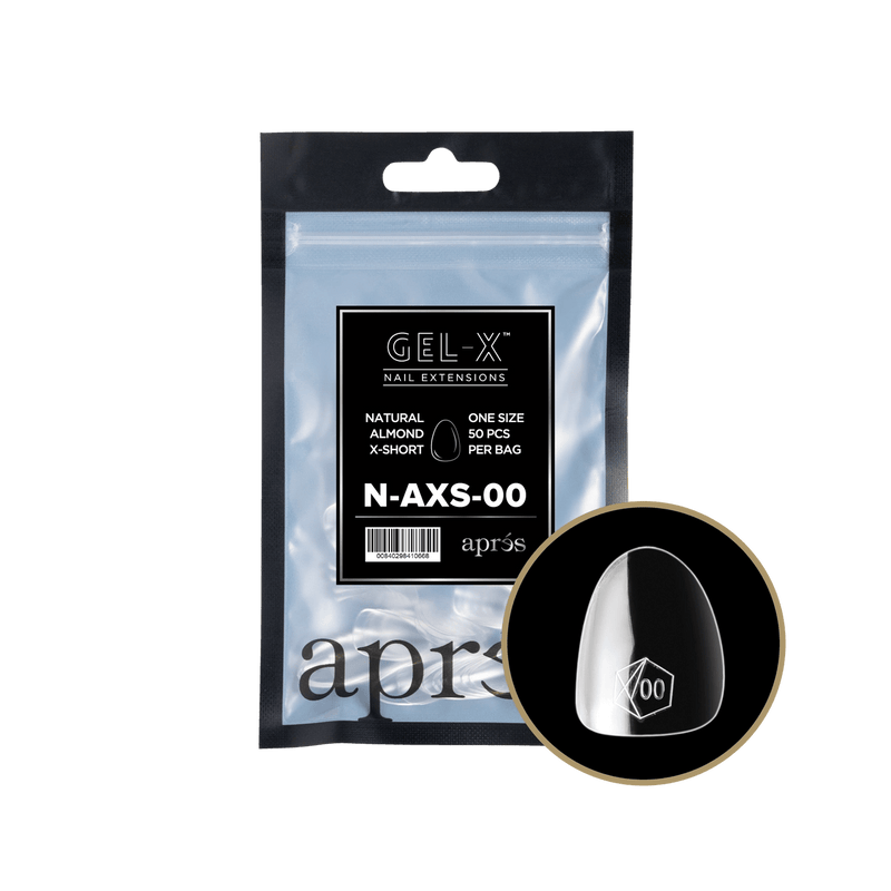 Aprés Gel-X® Natural Almond Extra Short Refill Bag (50pcs/pack) - Angelina Nail Supply NYC