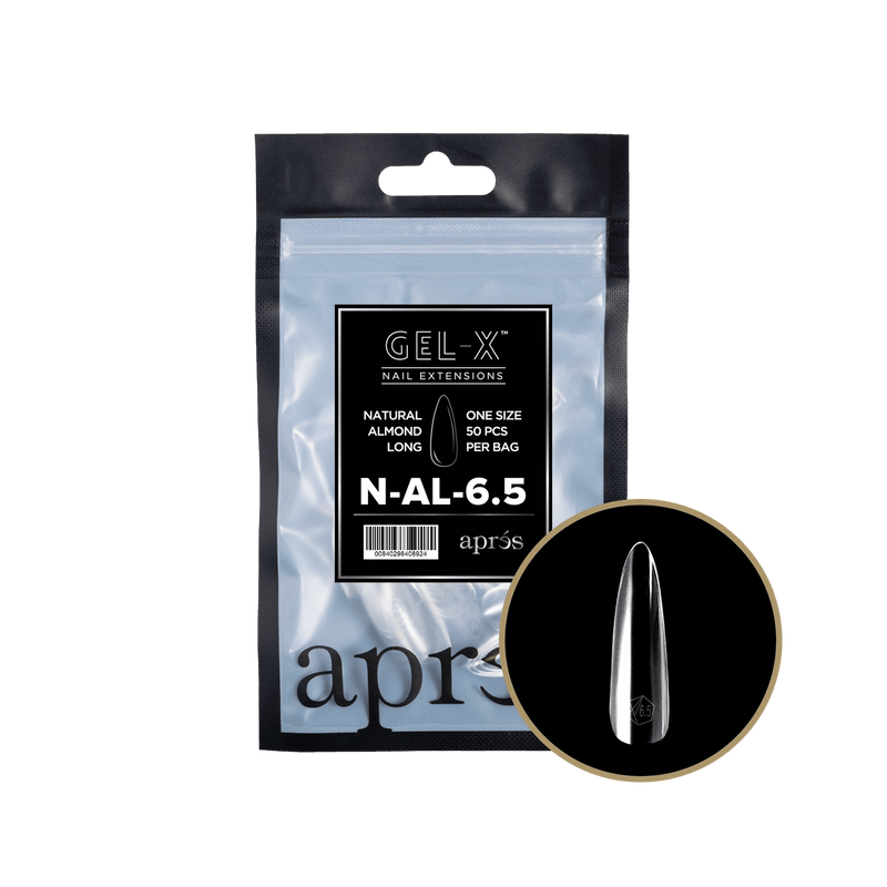 Aprés Gel-X® Natural Almond Long Refill Bag (50pcs/pack) - Angelina Nail Supply NYC