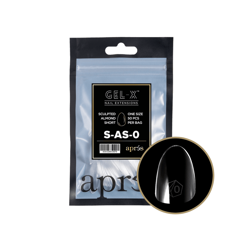 Aprés Gel-X® Sculpted Almond Short Refill Bag (50pcs/pack) - Angelina Nail Supply NYC