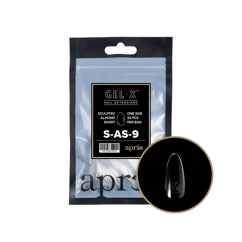 Aprés Gel-X® Sculpted Almond Short Refill Bag (50pcs/pack) - Angelina Nail Supply NYC