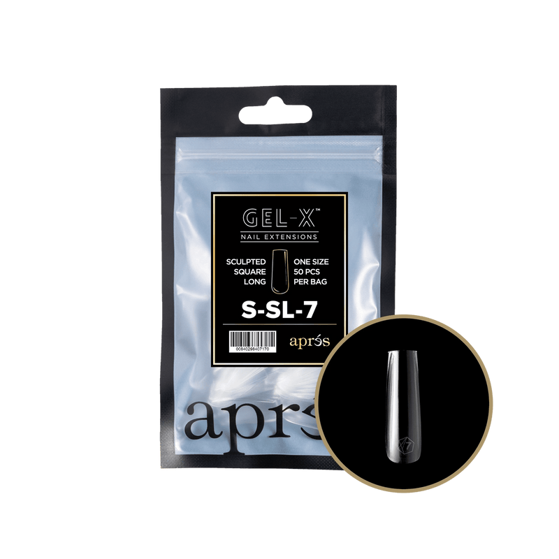 Aprés Gel-X® Sculpted Square Long Refill Bag (50pcs/pack) - Angelina Nail Supply NYC