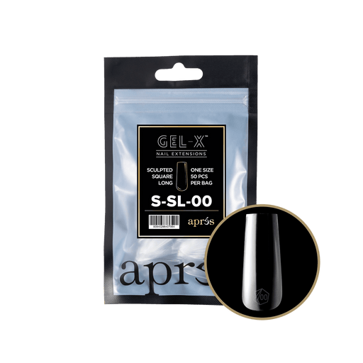 Aprés Gel-X® Sculpted Square Long Refill Bag (50pcs/pack) - Angelina Nail Supply NYC