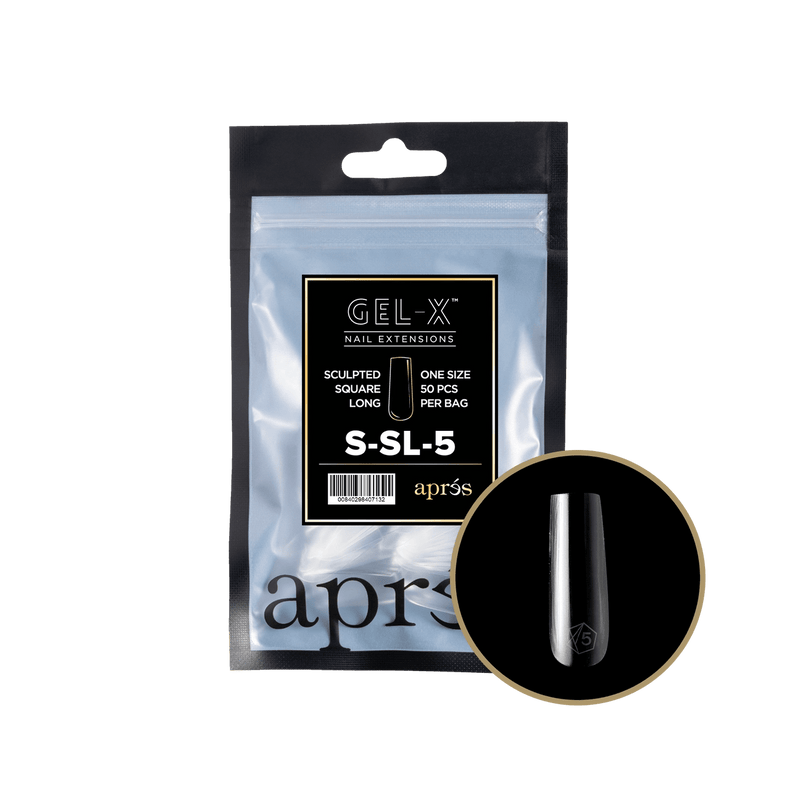 Aprés Gel-X® Sculpted Square Long Refill Bag (50pcs/pack) - Angelina Nail Supply NYC