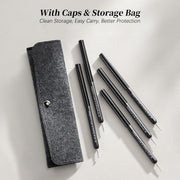 Brush Set | Black Liner Art Brush with Dotting Tool (5in1) - Angelina Nail Supply NYC