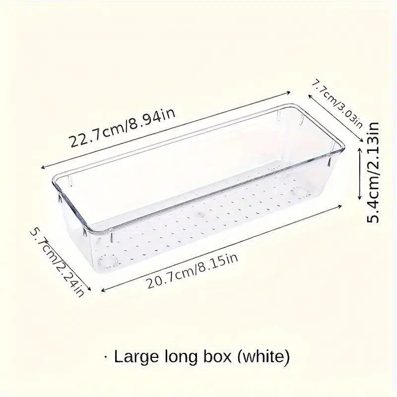 Clear Plastic Organizers Drawer With Non-Slip Pads - Angelina Nail Supply NYC