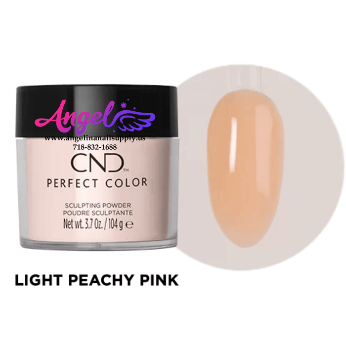 CND - Perfect Color Powder - Light Peachy Pink 3.7 oz - Angelina Nail Supply NYC