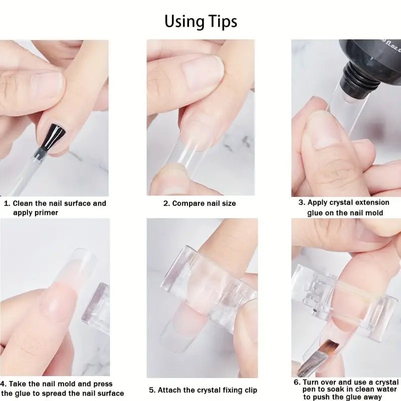Crystal Nail Extension Mold Clip Clamp - Angelina Nail Supply NYC