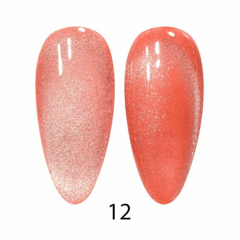 DC 9D Cat Eyes 12 Coral Ice - Angelina Nail Supply NYC