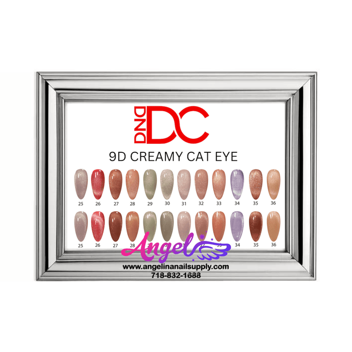 DC 9D Cat Eyes Collection Creamy Set 12 colors #25 - #36 GEL ONLY - Angelina Nail Supply NYC