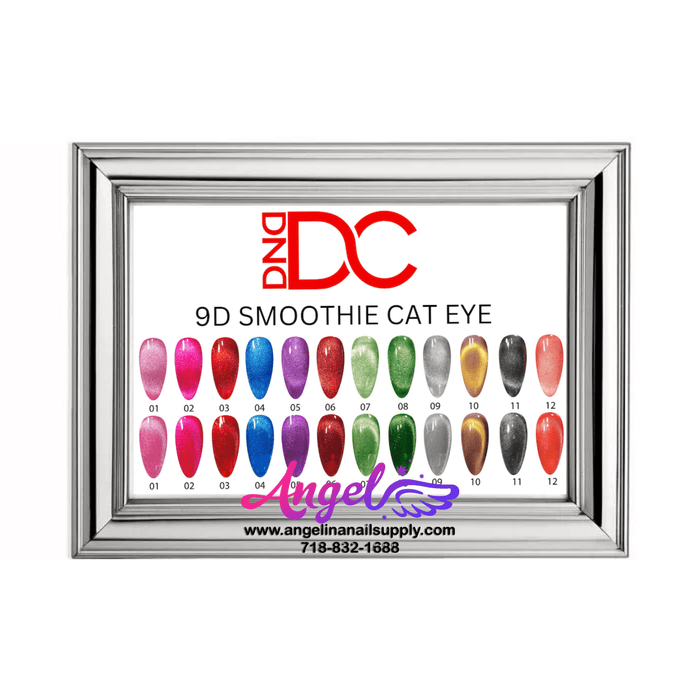 DC 9D Cat Eyes Collection Smoothie Set 12 colors #1 - #12 GEL ONLY - Angelina Nail Supply NYC