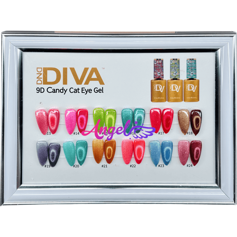 Diva 9D Cat Eyes Collection Candy Set 12 colors 13 - 24 GEL ONLY - Angelina Nail Supply NYC