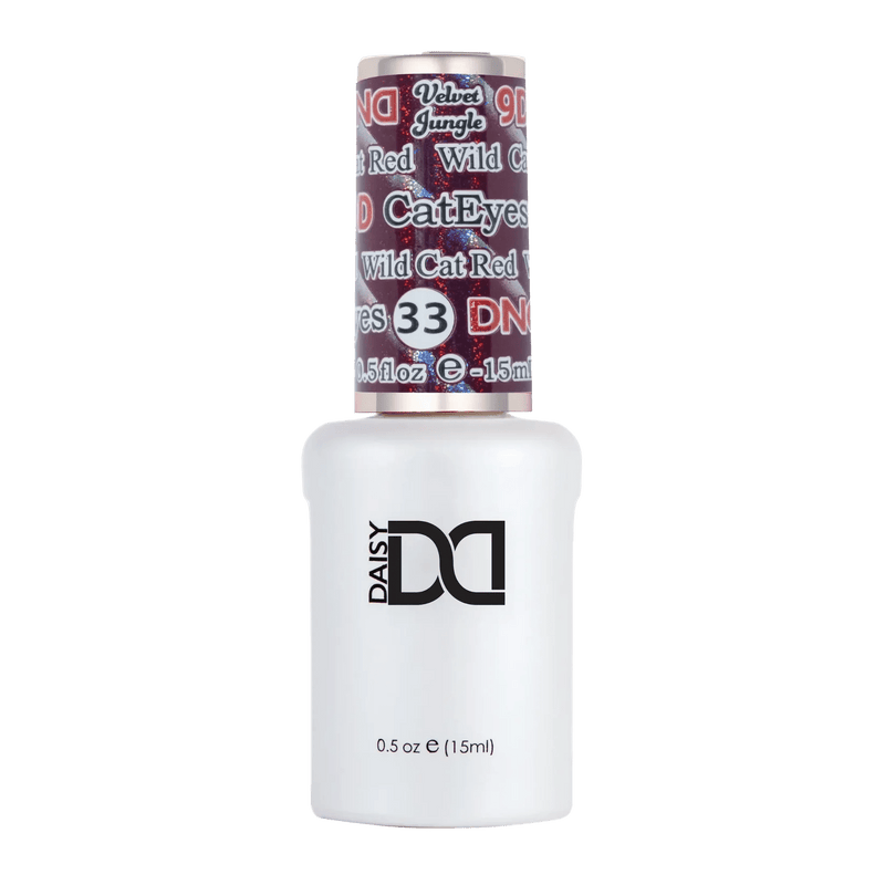 DND 9D Cat Eyes 33 Wild Cat Red - Angelina Nail Supply NYC
