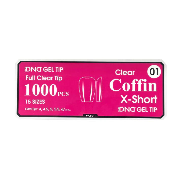 DND Clear Gel Tips - Pro Box (1000pcs) - Angelina Nail Supply NYC