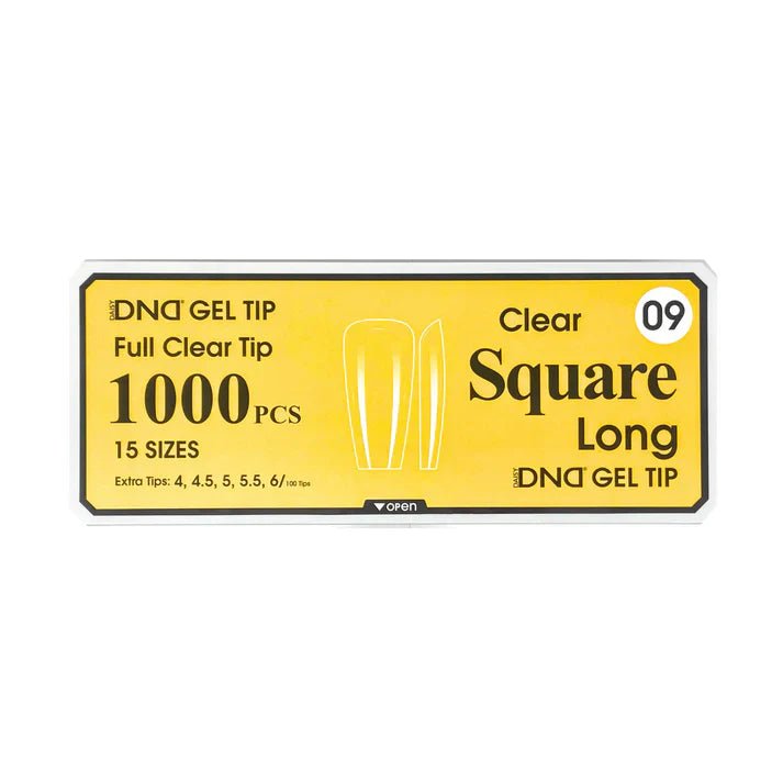 DND Clear Gel Tips - Pro Box (1000pcs) - Angelina Nail Supply NYC