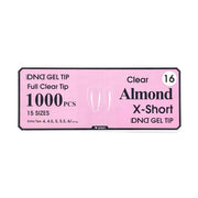 DND Clear Gel Tips - Pro Box (1000pcs) - Angelina Nail Supply NYC
