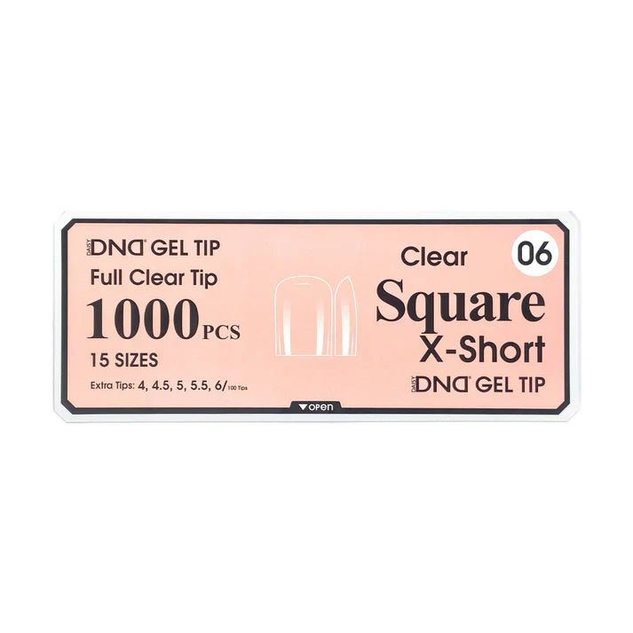 DND Clear Gel Tips - Pro Box (1000pcs) - Angelina Nail Supply NYC