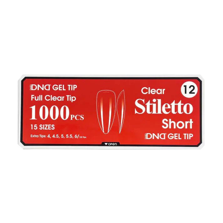 DND Clear Gel Tips - Pro Box (1000pcs) - Angelina Nail Supply NYC