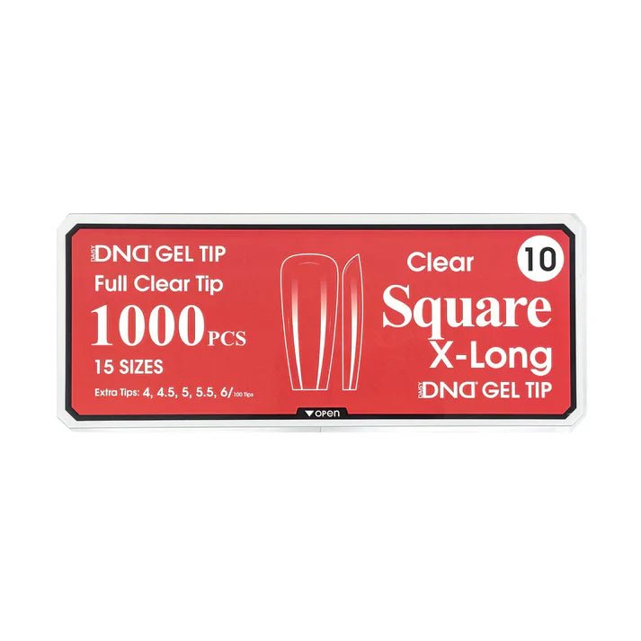 DND Clear Gel Tips - Pro Box (1000pcs) - Angelina Nail Supply NYC