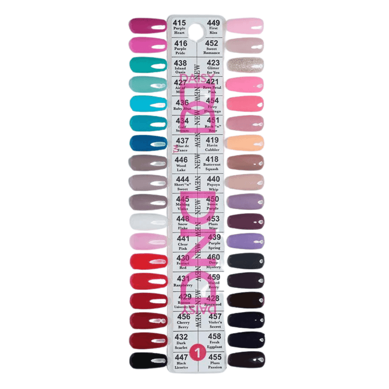 DND1 Collection 1 (Full Set 36 Colors 415 - 455) - Angelina Nail Supply NYC