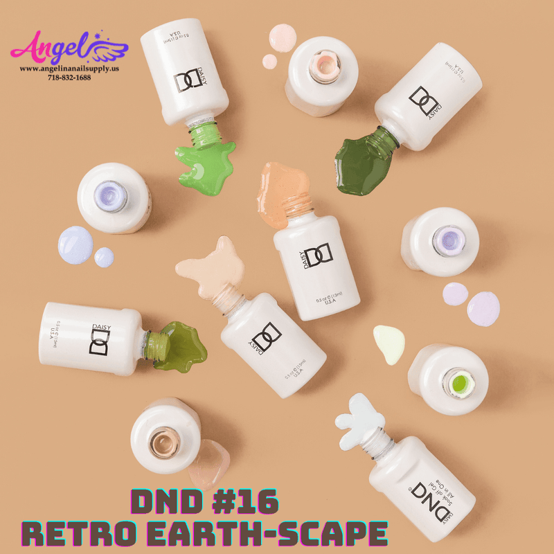 DND16 Collection 16 Retro Earth-Scape (Full Set 36 Colors 966 - 1003) - Angelina Nail Supply NYC